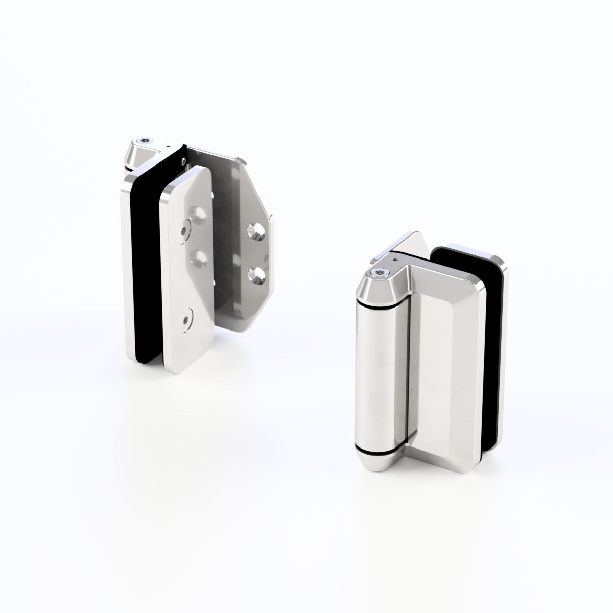 Surf Glass To Wall Soft Close Hinge